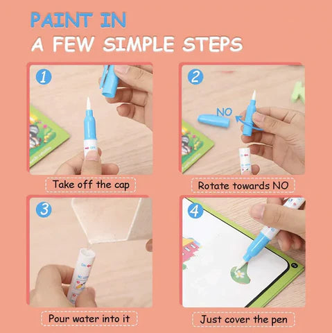 Reusable Magic Water Painting Book 😳😳
