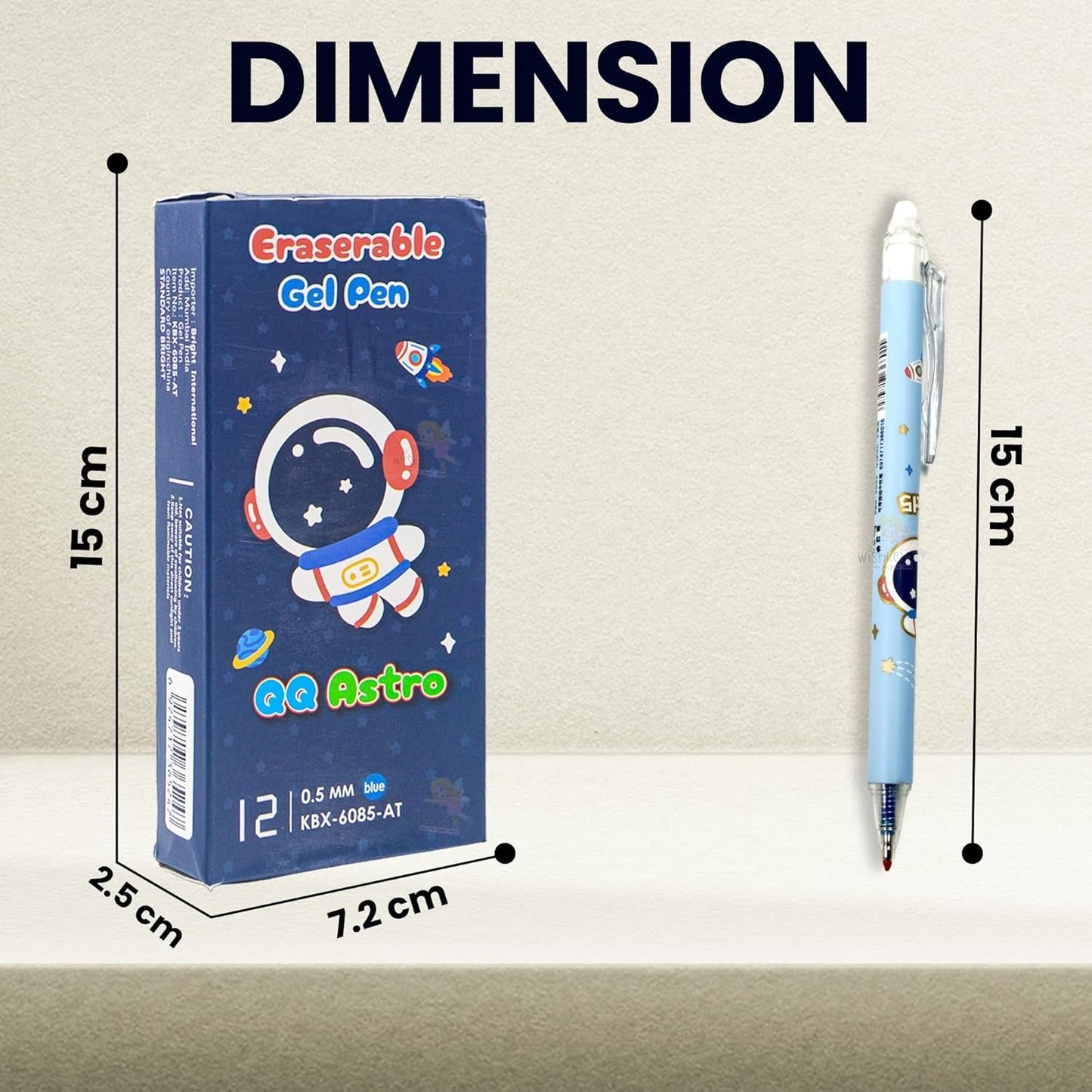 Astronaut Theme Erasable Gel Pen