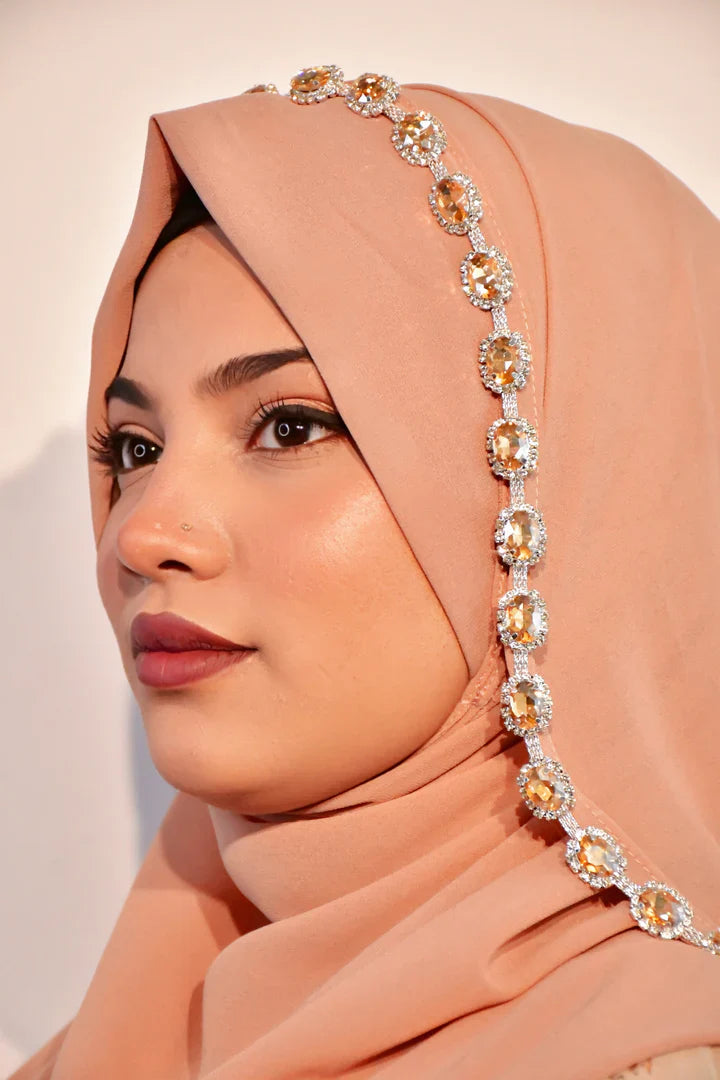 Instant - Ready To Wear/ Makhni Style Luxury Premium Diamond Hijab