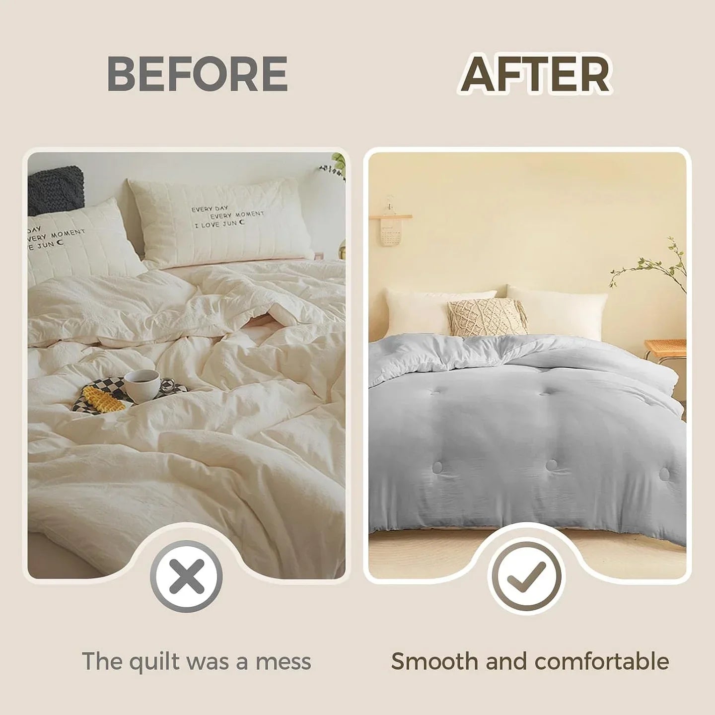 Duvet Clips to Hold Comforter Inside ( PACK OF 10)