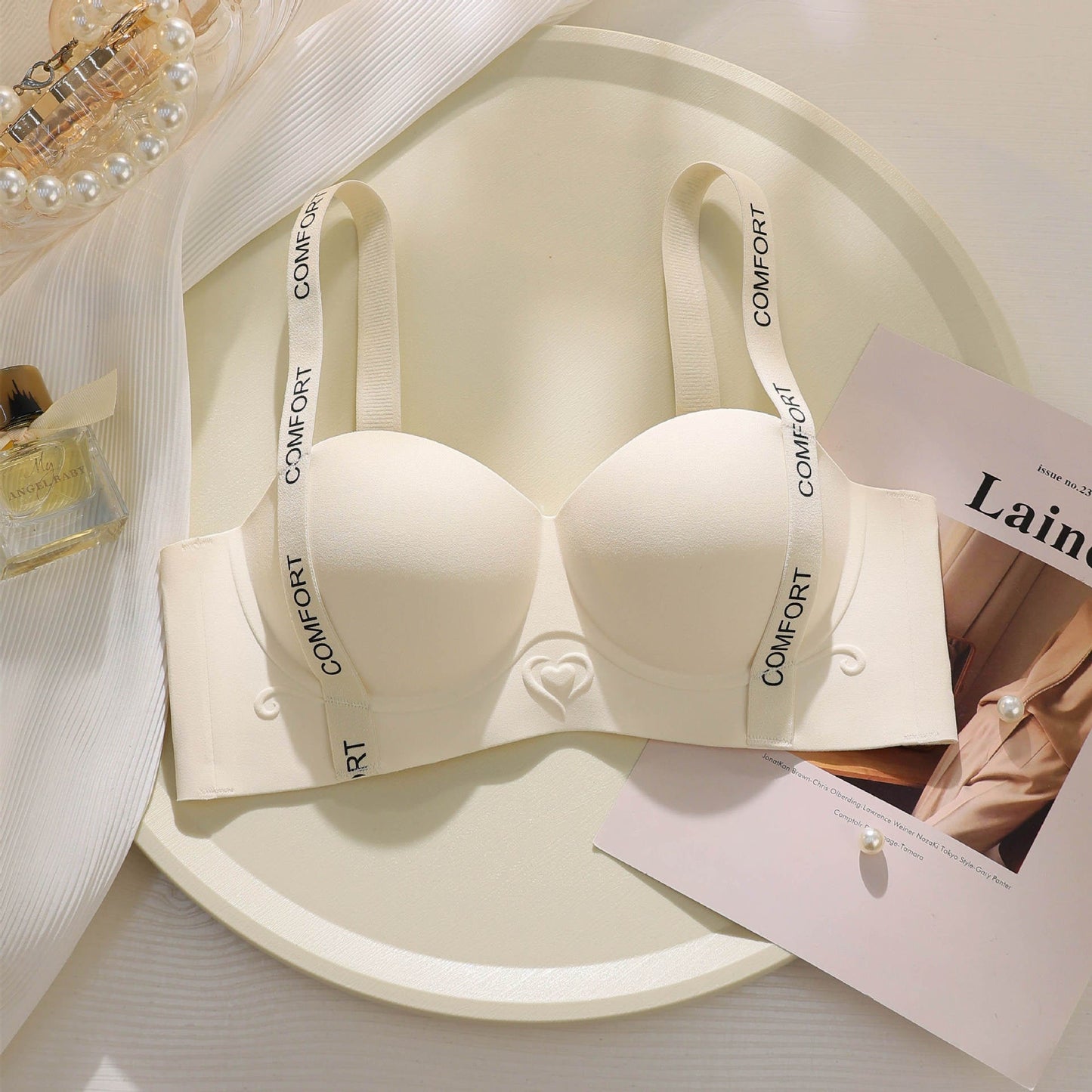 Adjustable Women's Letter Shoulder Bra