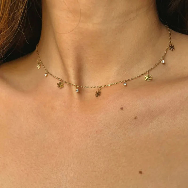 Snowflake necklace