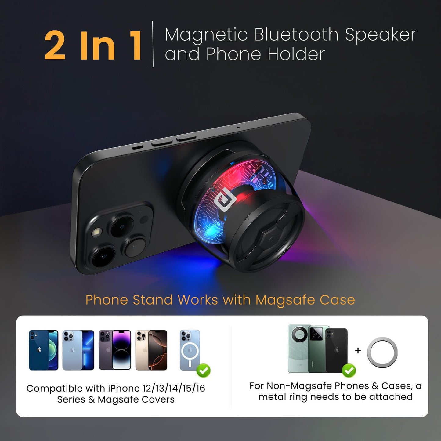 4 in 1 Magnetic Charger And Bluetooth Speaker