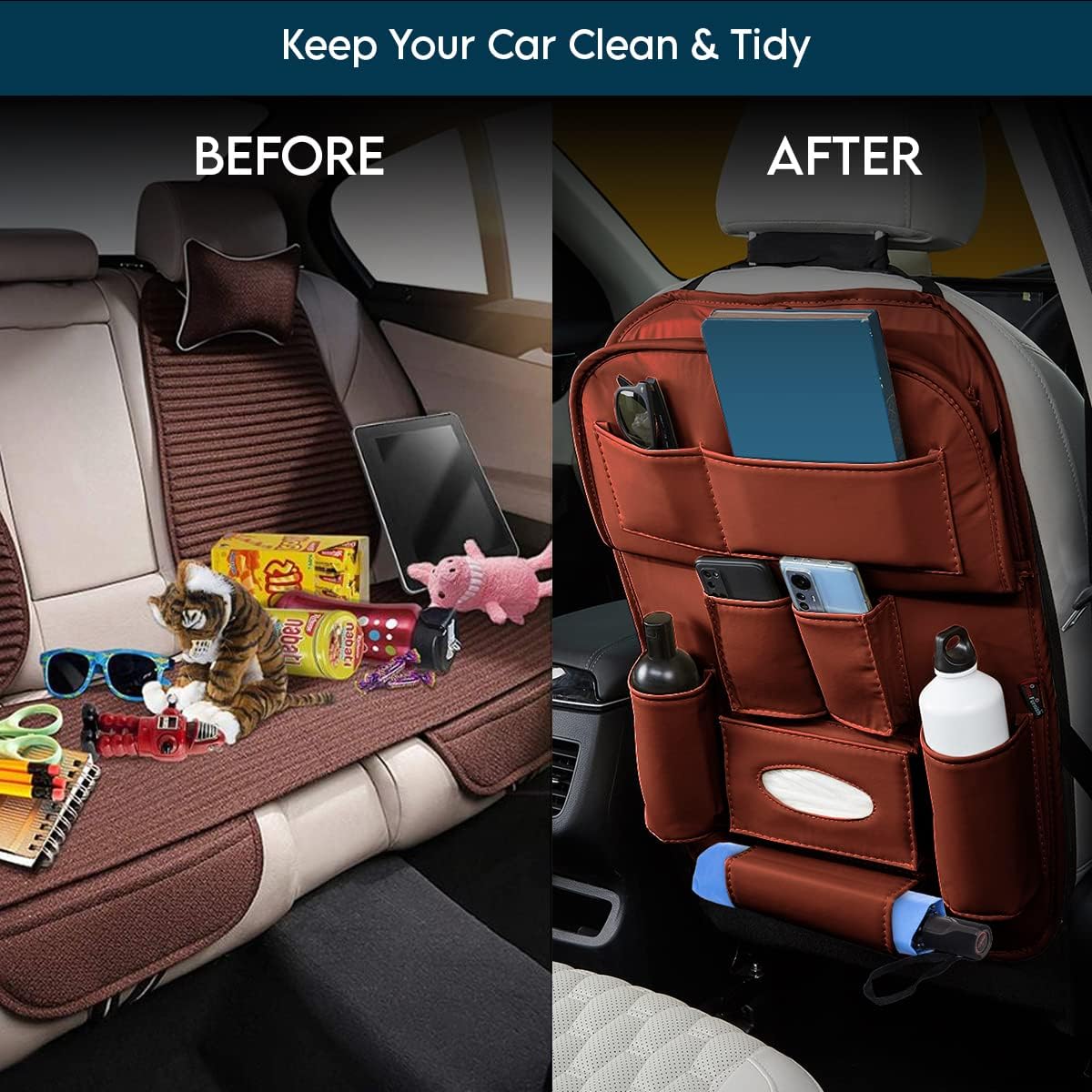 Car Back Seat Organizer