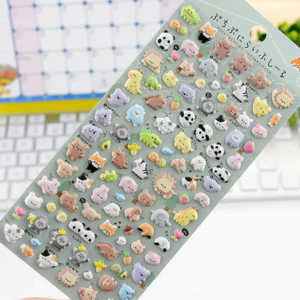 Cute Mini Puffy 3D Stricker