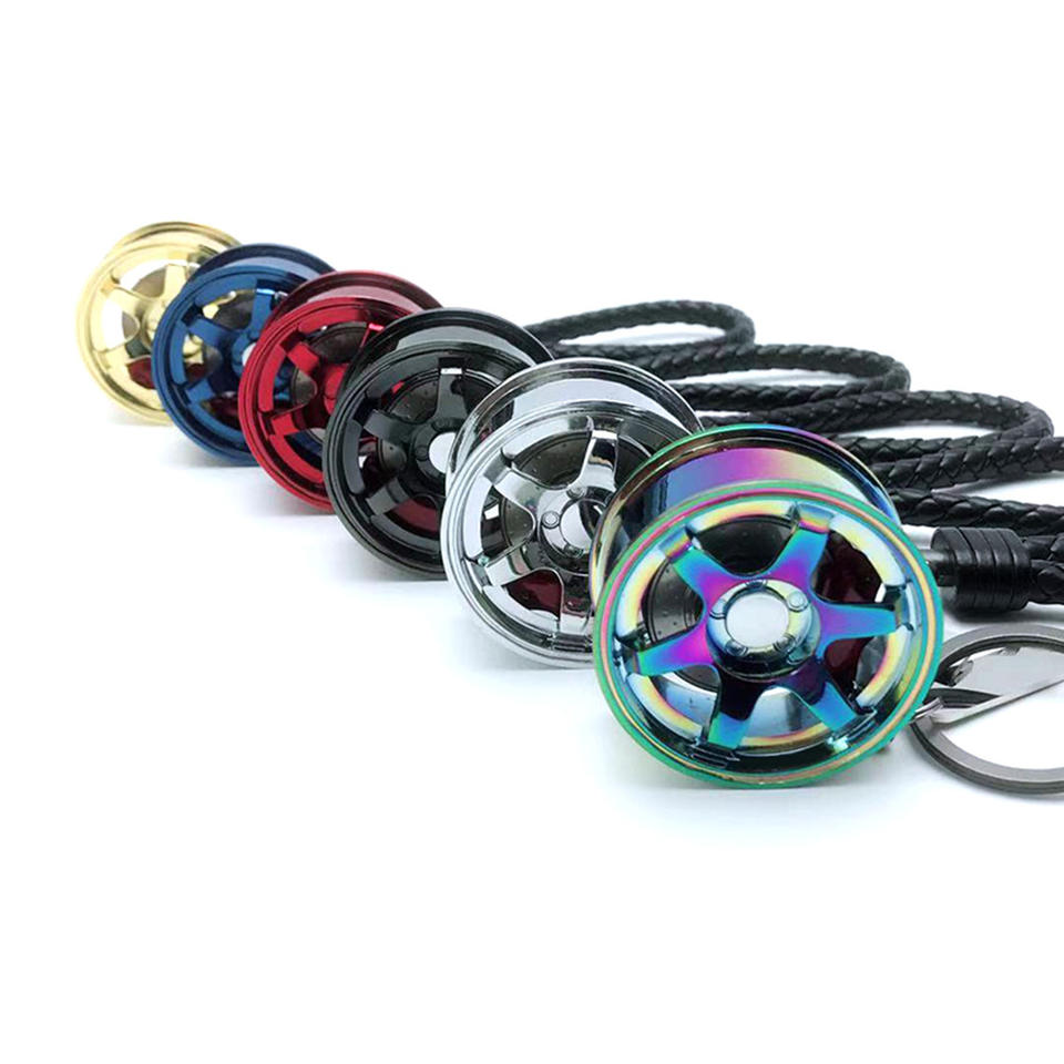 3D Wheel Tire Rim Keychains