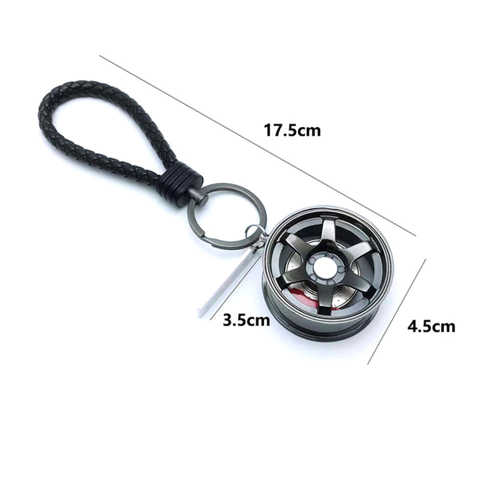 3D Wheel Tire Rim Keychains