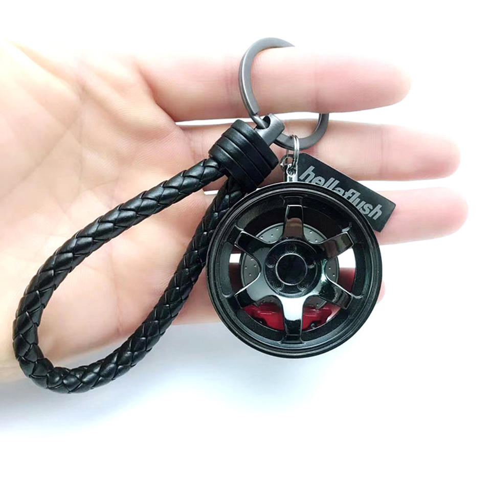 3D Wheel Tire Rim Keychains