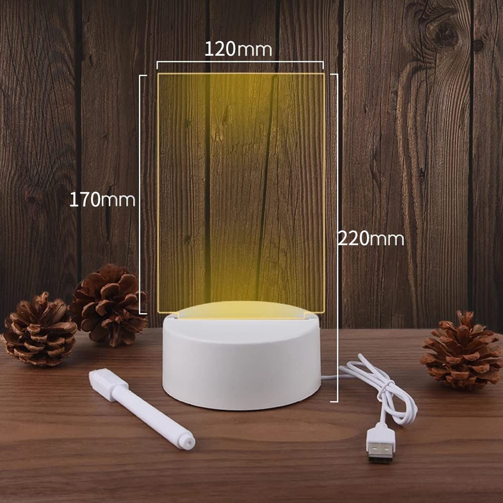 LED Acrylic Message Board Lamp