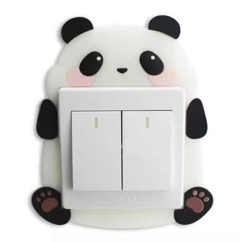 Room Switch Decorative Glowing Stickers ( Pack of 4 )