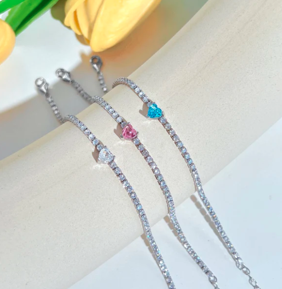 'Love Connection' Sterling Bracelet with BOX