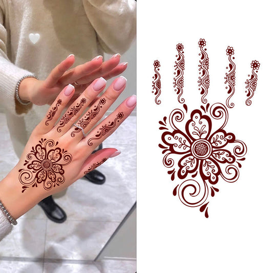 Brown Henna Temporary Tattoo