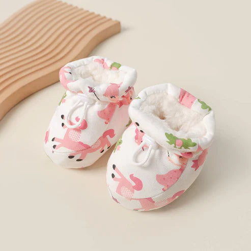 Adjustable Cozy Fleece-Lined Baby Booties