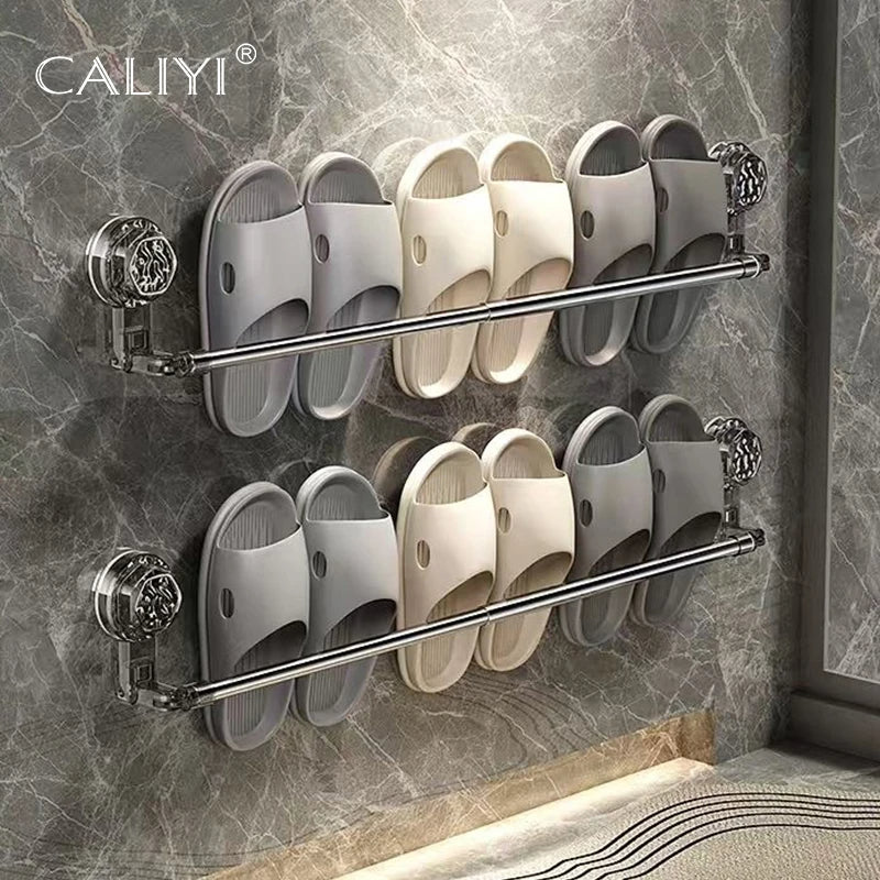Double-Pole  Storage Rack For Kitchen and Bathroom