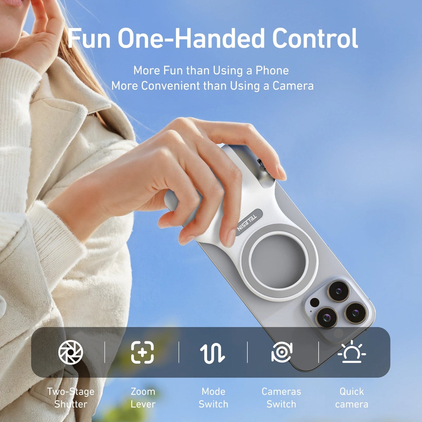 Magnetic Phone Grip Mount