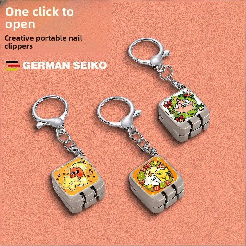 Cute Cartoon Kitty Keychain