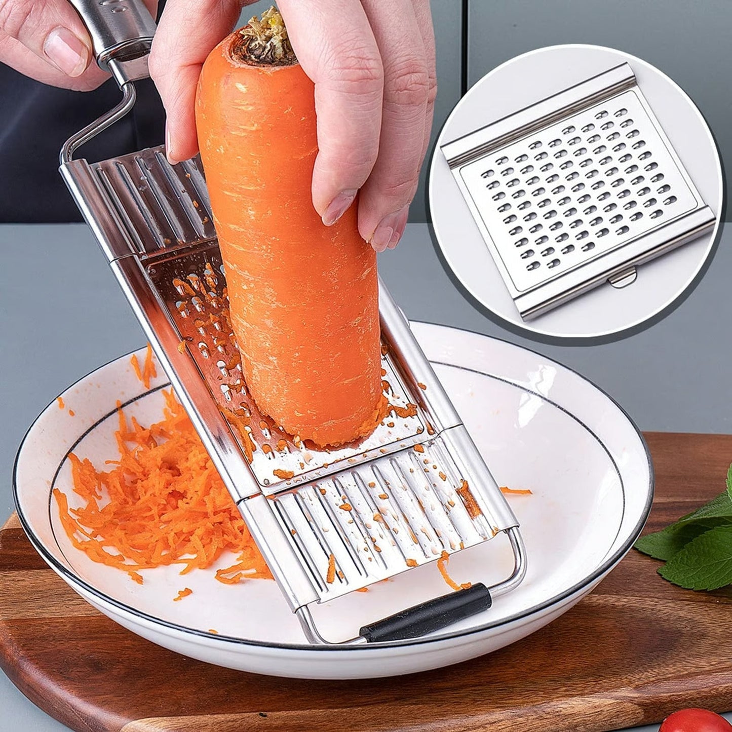 Stainless Steel Vegetable Slicer & Grater