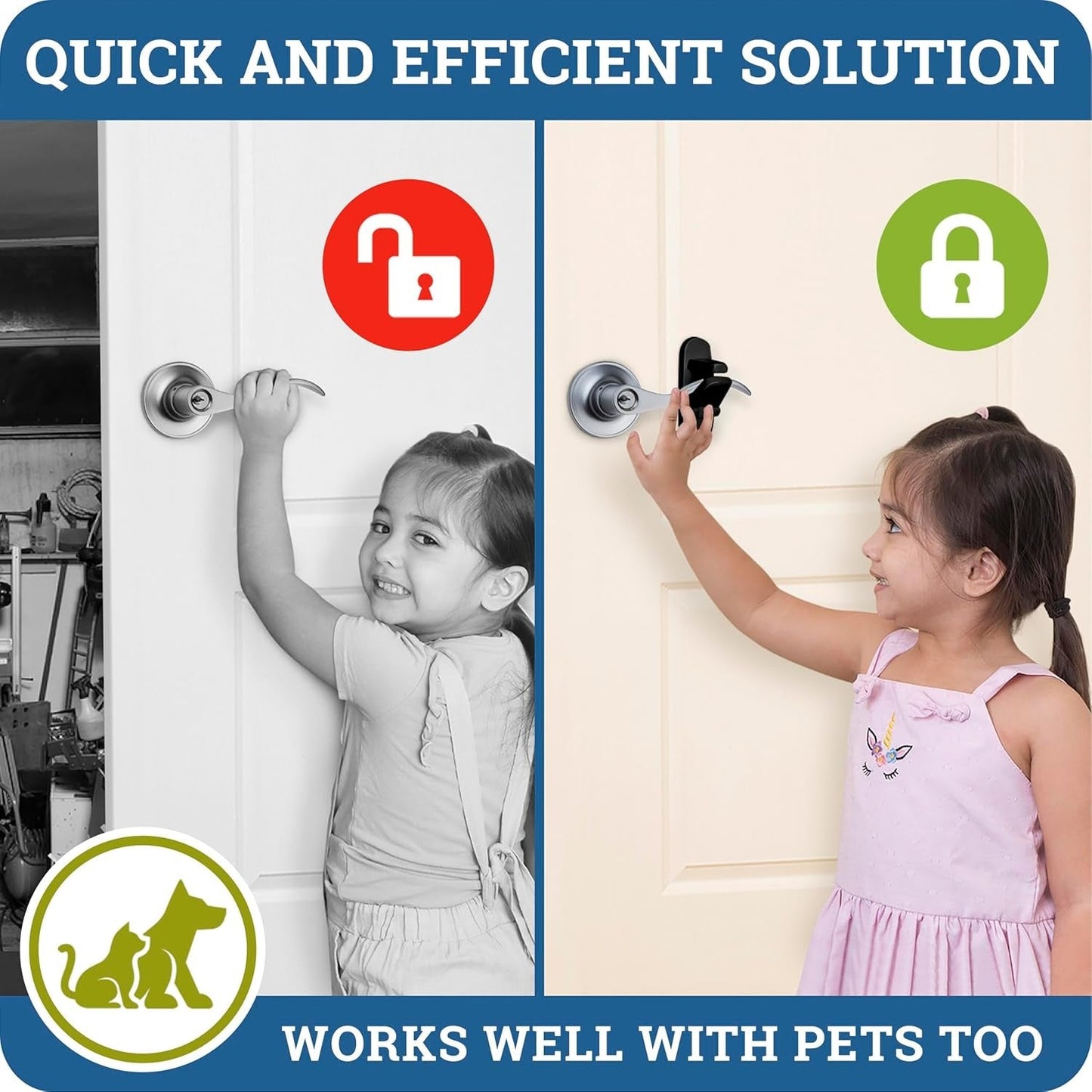 Child Safety Door Lever Lock